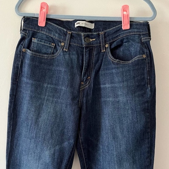 Levi’s 515 Women’s Bootcut Mid-rise Dark Wash Jeans sz 8L - Picture 2 of 10